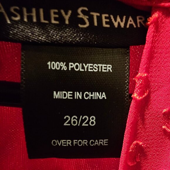 Ashley Stewart’ One-Piece Red Pants Suit 14/16 OR 28/61 NWOT - Picture 9 of 10